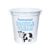 140 ML DOUBLE CREAM STOCK DESIGN POT - 71MM